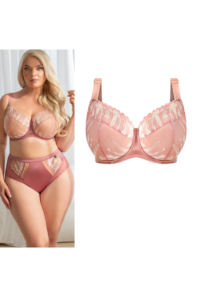 KrisLine Lisa powderpink full-cup biustonosz soft