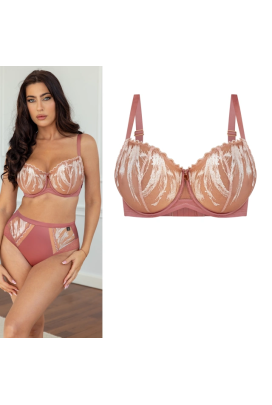 KrisLine Lisa powderpink half-cup biustonosz soft
