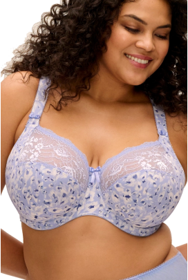 Elomi Morgan blue leopard soft biustonosz full cup soft