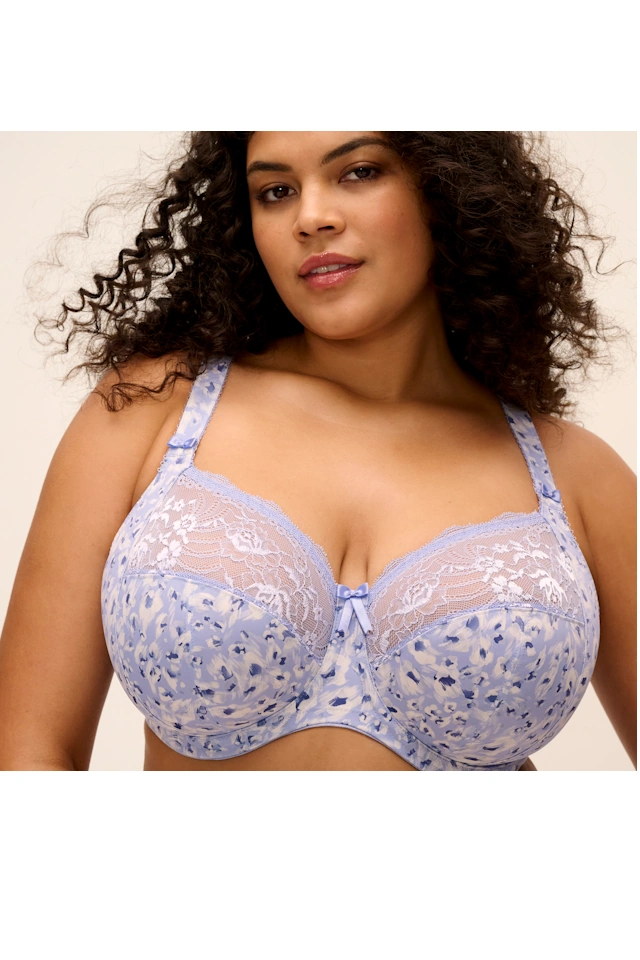 Elomi Morgan blue leopard soft biustonosz full cup soft