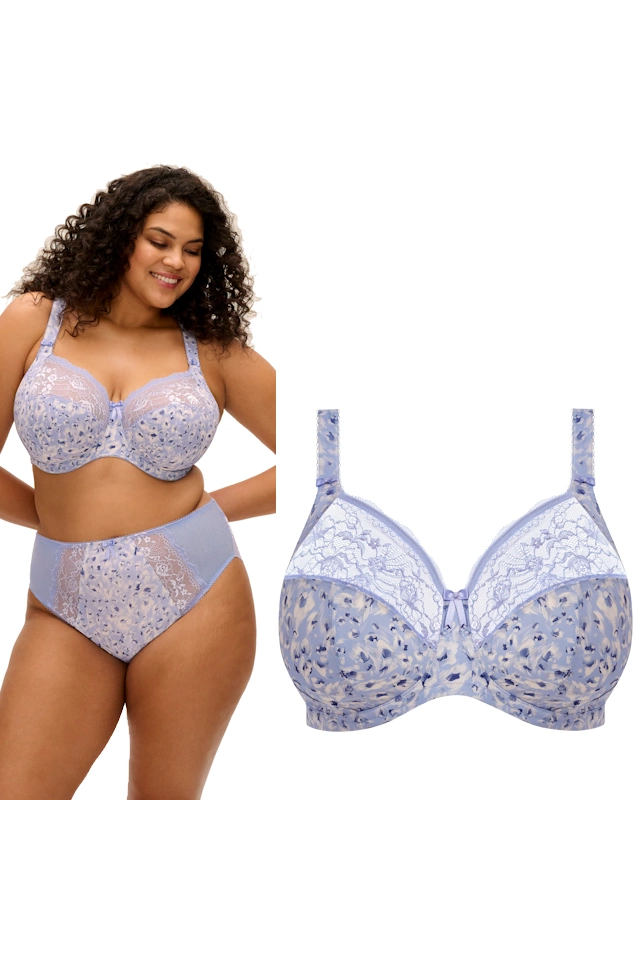 Elomi Morgan blue leopard figi high leg