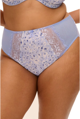 Elomi Morgan blue leopard figi high leg