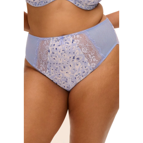 Elomi Morgan blue leopard figi high leg