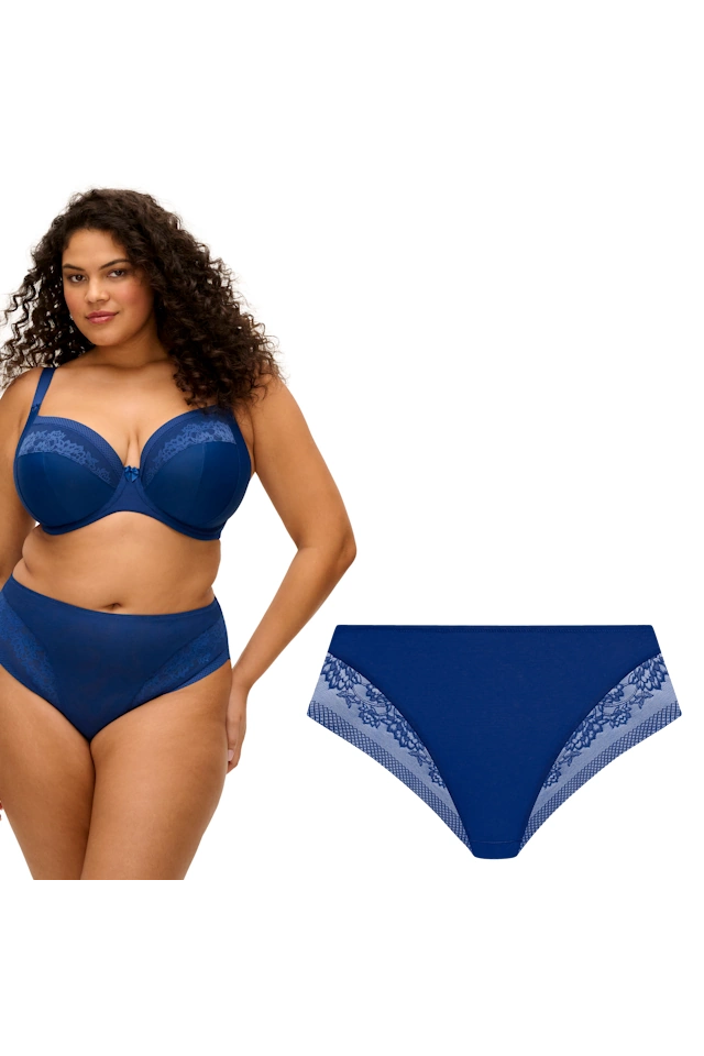 Elomi Nerina french navy figi high leg