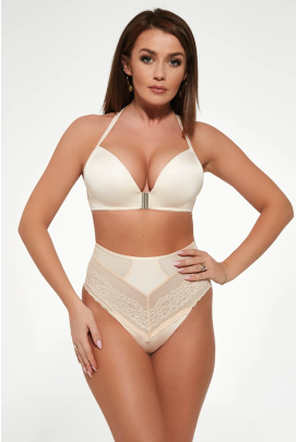 KrisLine Pola cafelatte brassiersmart opened biustonosz push-up