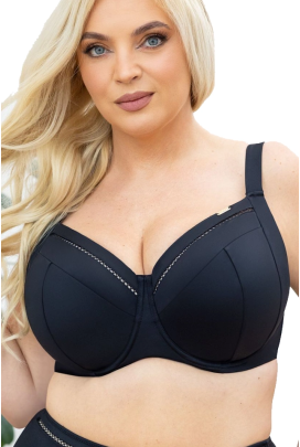 KrisLine Solar black full cup biustonosz do stroju kąpielowego soft