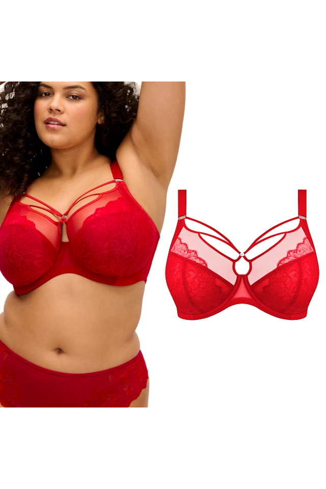 Elomi Brianna haute red biustonosz soft plunge