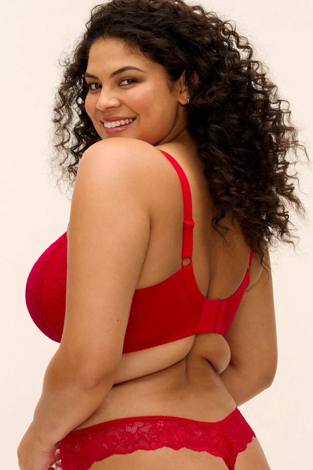 Elomi Brianna haute red biustonosz soft plunge