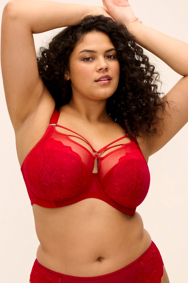 Elomi Brianna haute red biustonosz soft plunge