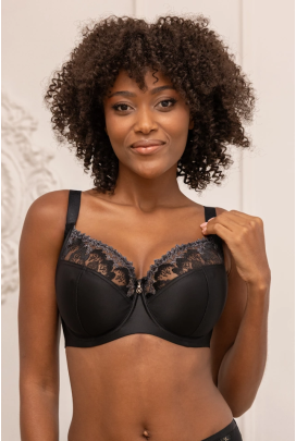 KrisLine Nel black  biustonosz fullcup soft