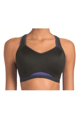 Freya Active uw crop top czarny/fiolet biustonosz sportowy