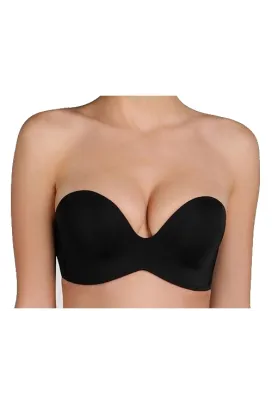 Wonderbra Perfect Body Ultimate strapless biustonosz czarny